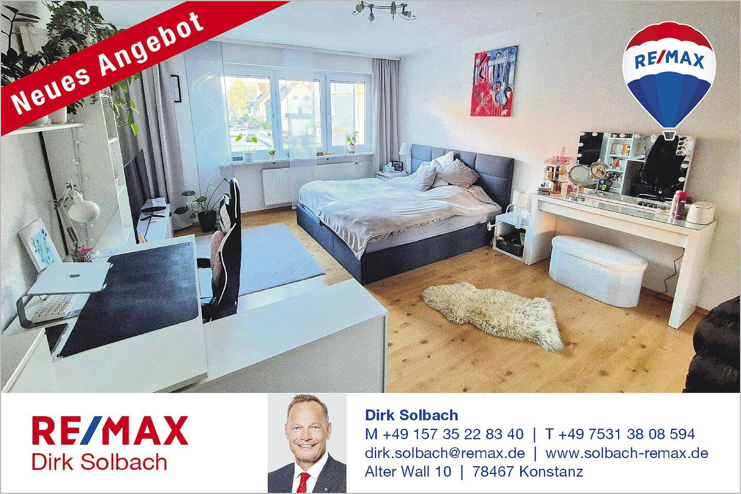 Gut geschnittene 4-Zi.-ETW mit Südbalkon, 78224 Singen (Hohentwiel)
