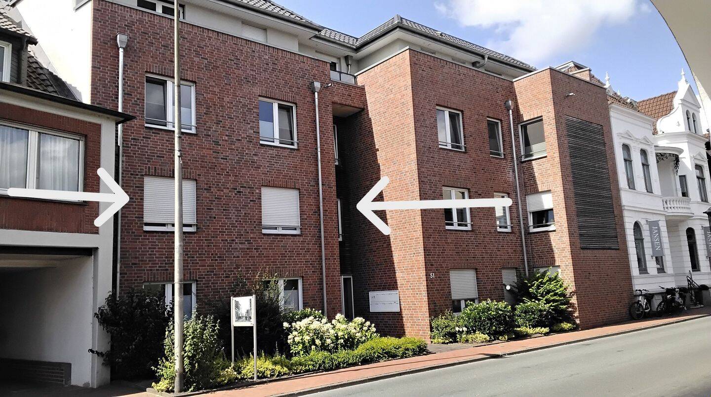 *** BÜSCHER IMMOBILIEN *** Schicke, moderne und hochwertige 3-Zimmer-Eigentumswohnung mit großem Balkon, Aufzug und Garage, 48599 Gronau (Westf.)