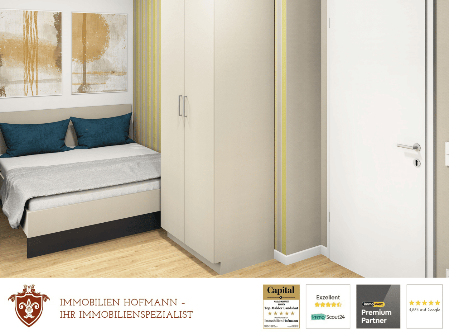 Zentral wohnen in Landshut – 2-Zimmer-Neubauwohnung vollmöbliert nahe der Altstadt, 84036 Landshut