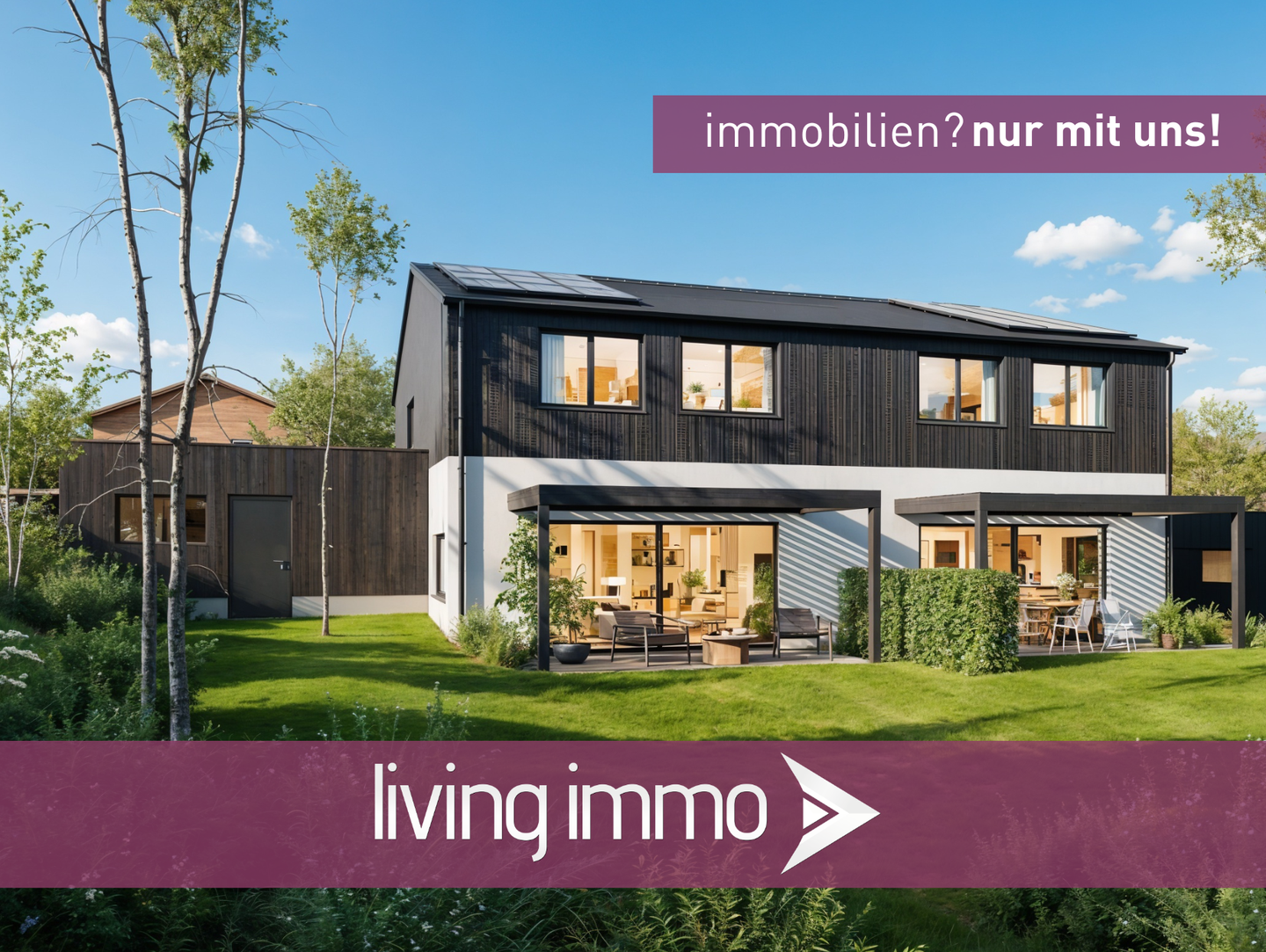 Neubau-Doppelhaushälfte in ökologischer Holzbauweise, Doppelgarage und PV-Anlage – Effizienzhaus 40, 94547 Iggensbach