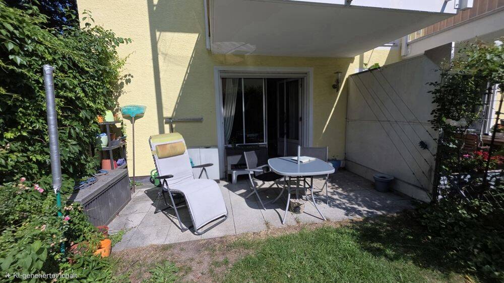 **Gut vermietete 2-Zimmer-Erdgeschosswohnung mit Gartenanteil und TG-Stellplatz in Landshut-Süd**, 84036 Kumhausen