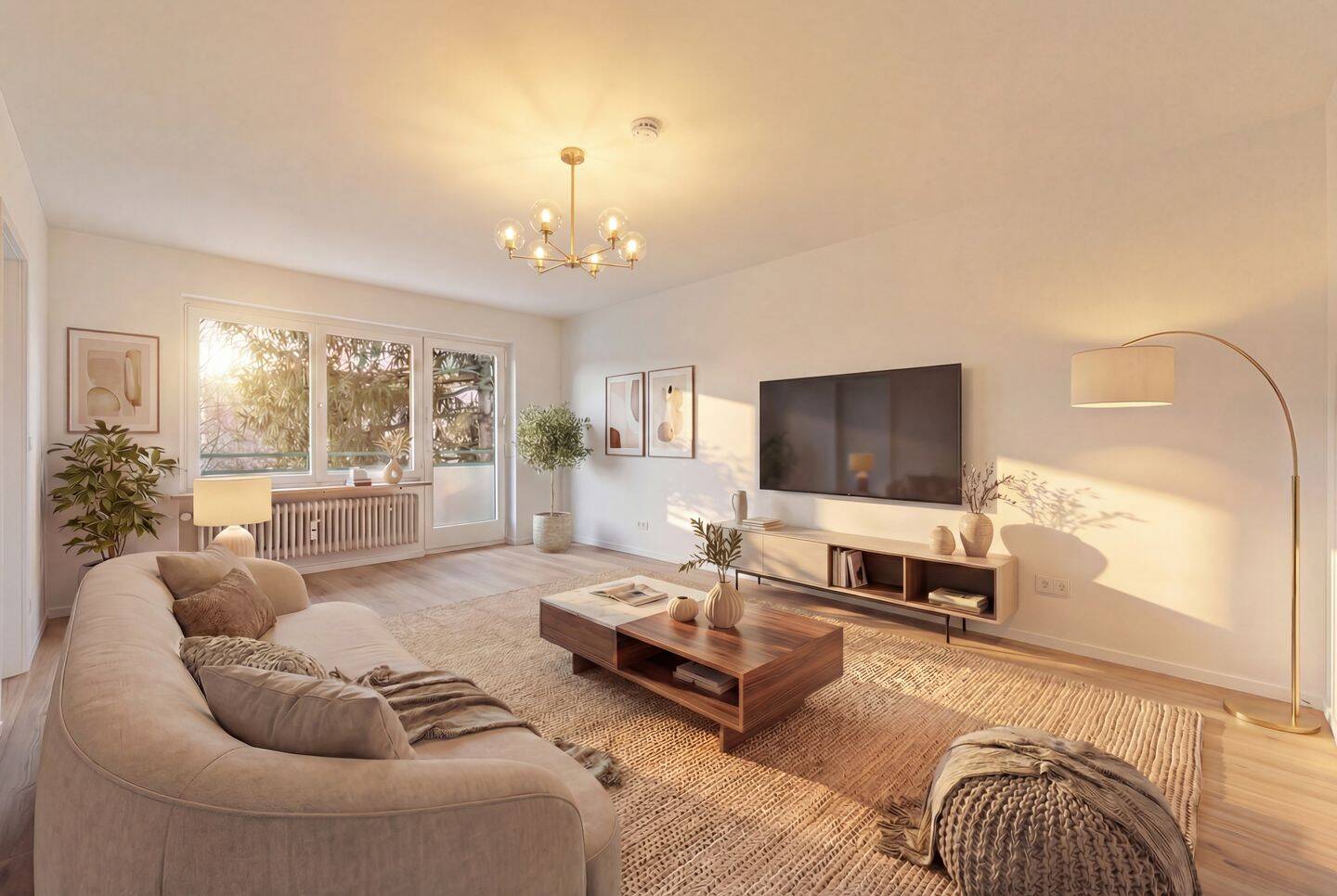Modernes Ambiente, lichtdurchflutet und hochwertig renoviert: 2-Zimmer-Wohnung in München-Moosach!, 80992 München (Moosach Neuhausen-Nymphenburg Pasing-Obermenzing)