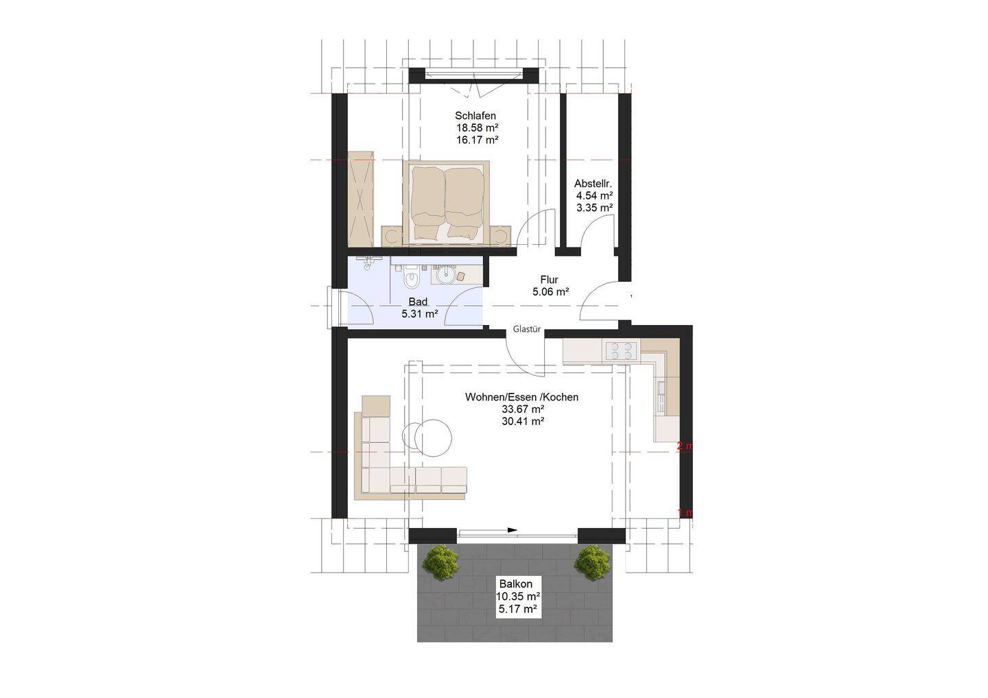 Exklusive KfW-40-NH Wohnung mit Donaublick in Regensburg-Schwabelweis, 93055 Regensburg (Brandlberg-Keilberg Burgweinting-Harting Innenstadt Ostenviertel Schwabelweis)