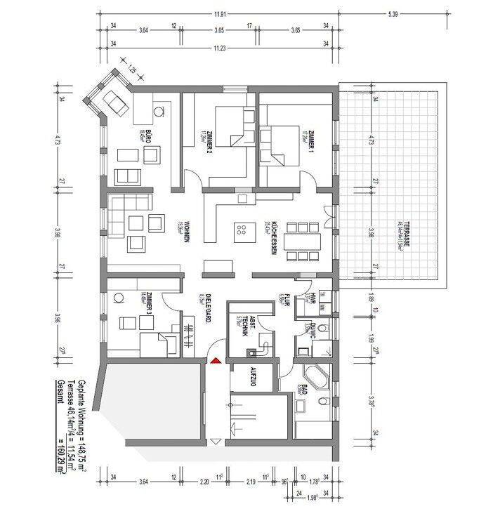 Viel Platz für den Alltag in dieser 5,5-Zimmer-Wohnung in Radolfzell, 78315 Radolfzell am Bodensee
