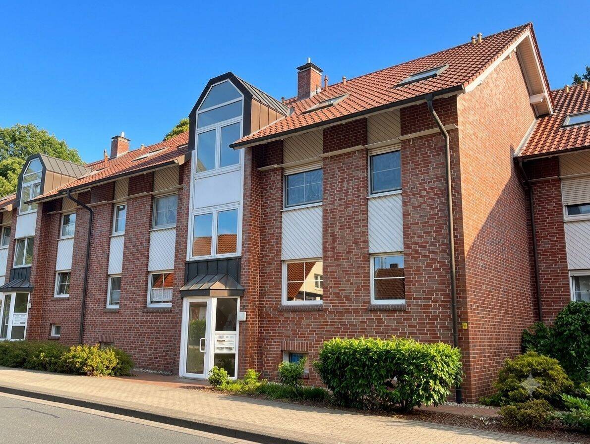 Helle Dachgeschosswohnung mit Balkon & Stellplatz in gepflegter Wohnanlage, 49504 Lotte