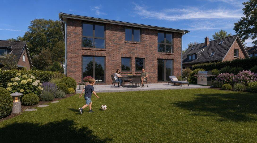 Tolle Lage in Volksdorf. Moderne Stadtvilla in zweiter Reihe, fußläufig zur U1 (TF2)