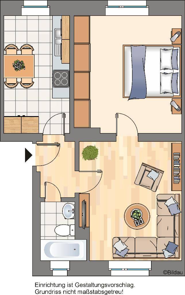 2-Zimmer-Wohnung in Bochum Grumme, 44809 Bochum (Grumme Hamme Hofstede Innenstadt Riemke)