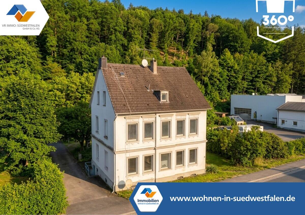 VR IMMO: Dreifamilienhaus mit Entwicklungspotenzial., 58762 Altena