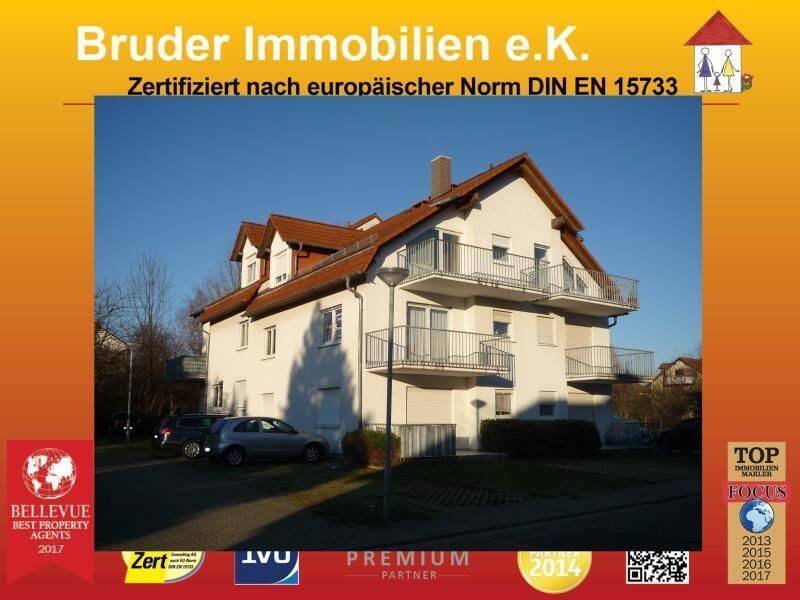 Wiesloch: 2-ZKB mit Balkon und StPl, 600m ins Zentrum, 69168 Wiesloch