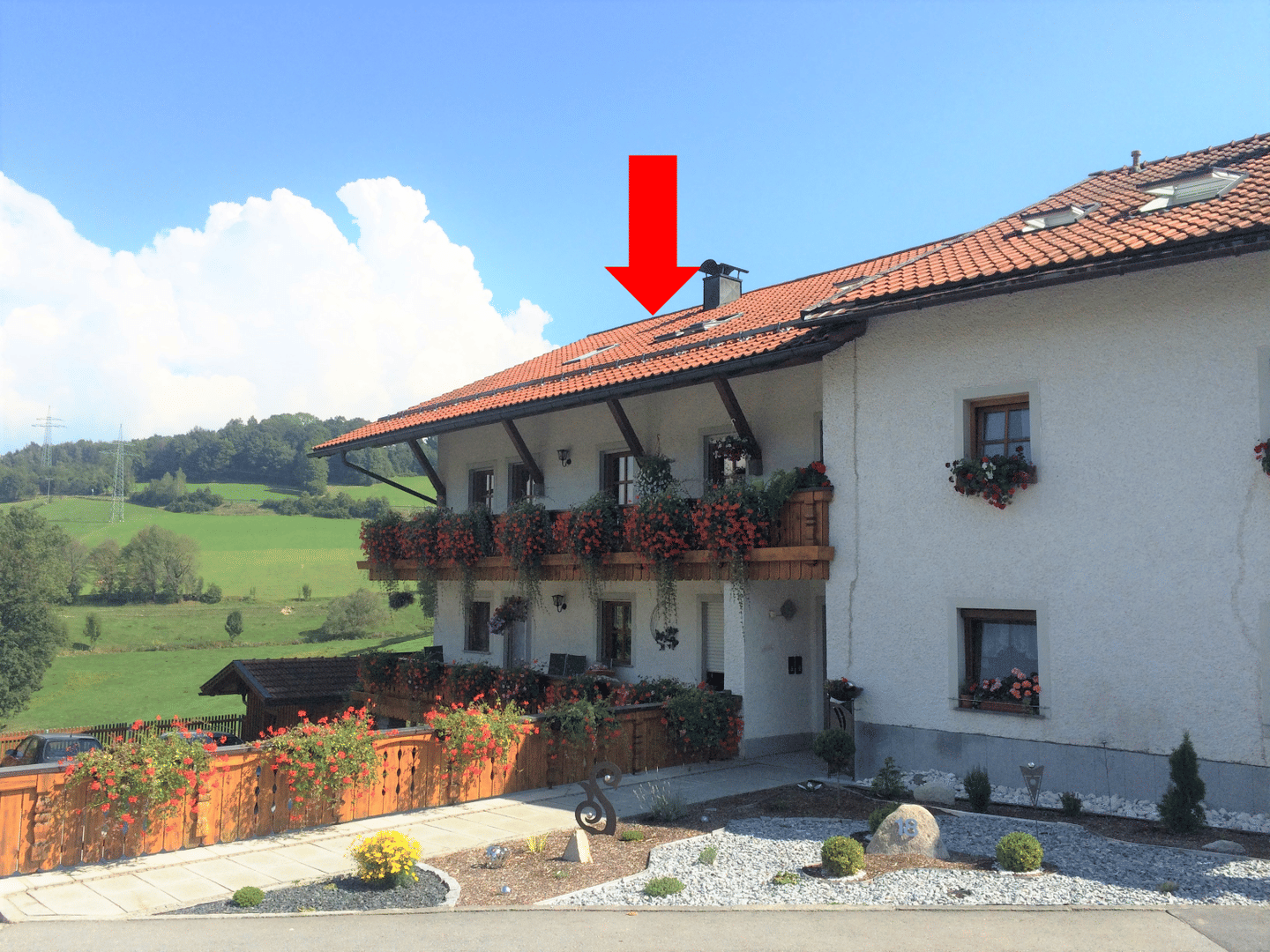 Schöne 3-Zimmer DG-Wohnung mit 96 qm Einbauküche Gartennutzung, 94078 Freyung