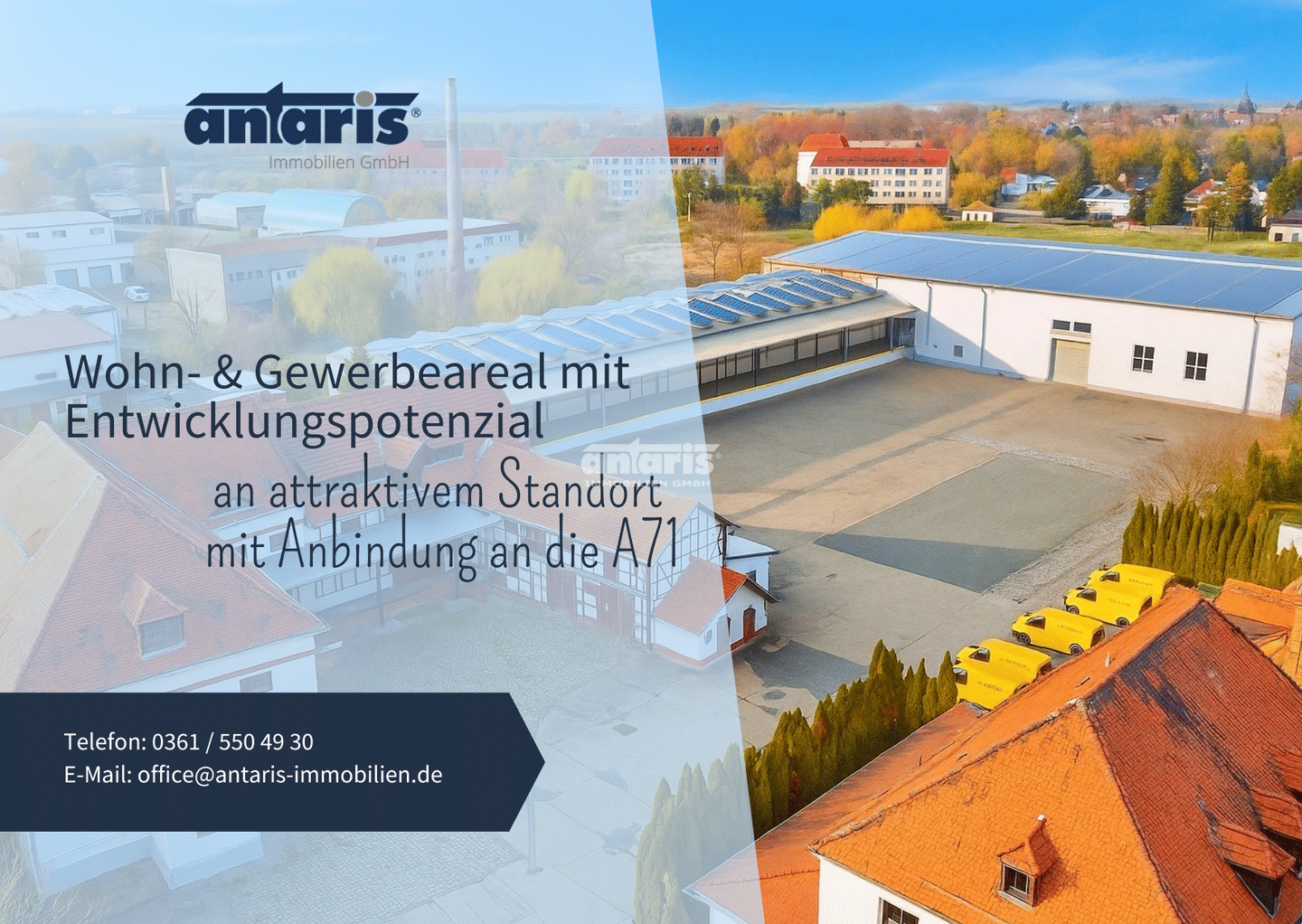 antaris Immobilien GmbH ** Vielseitiges Gewerbe- & Wohnareal auf großem Grundstück **, 99625 Kölleda