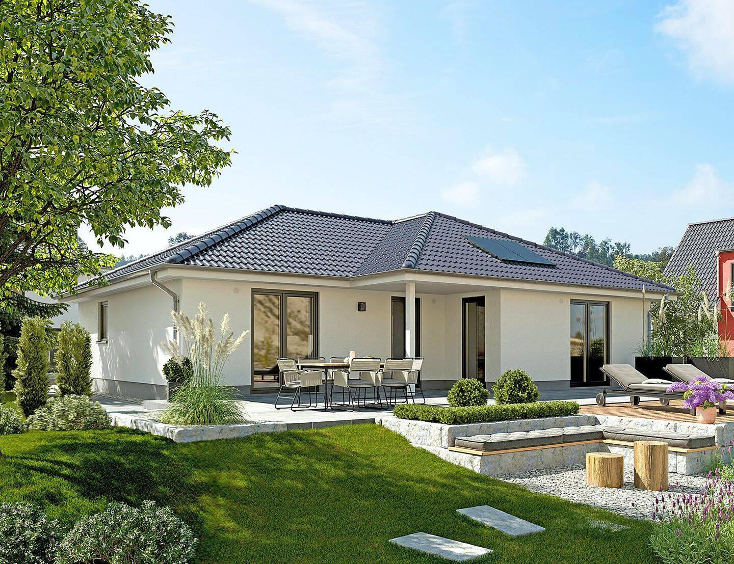 Exklusiver Winkelbungalow: Barrierefreier Wohntraum auf 108 m² mit modernstem Energiekonzept, 1324 Dresden (Bühlau/Weißer Hirsch Dresdener Heide Loschwitz/Wachwitz)