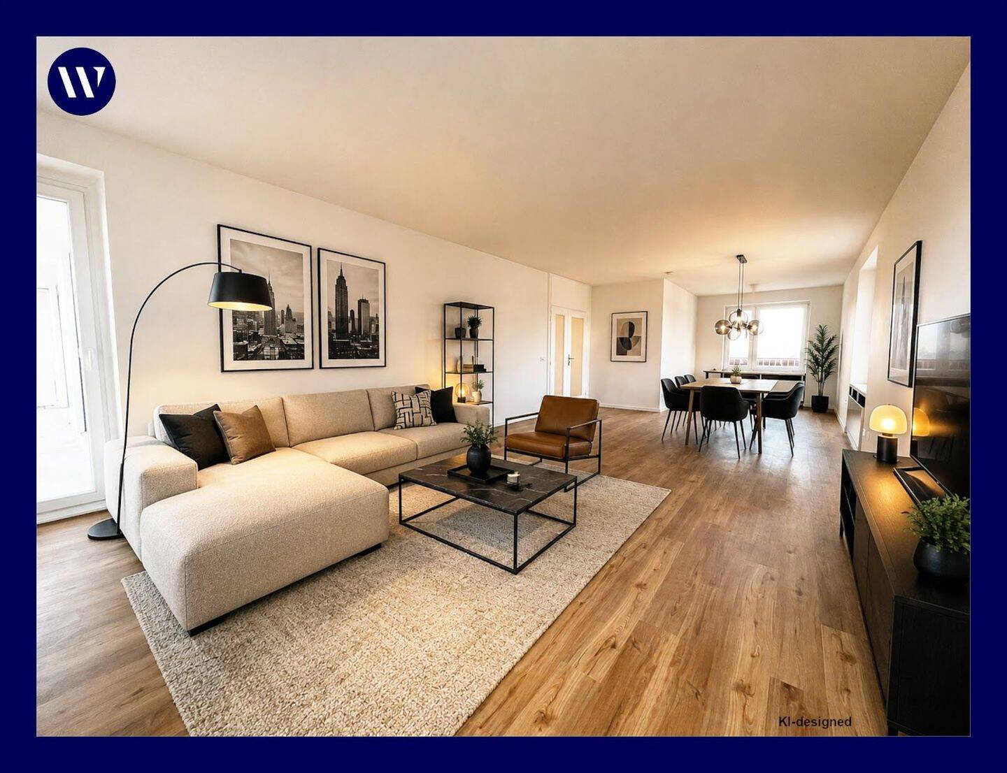Neues Familien-Zuhause! Modernisierte 4 Zimmer mit Umlaufbalkon, 2 neue Bäder, neuer Boden, Aufzug, 50968 Köln (Rodenkirchen)