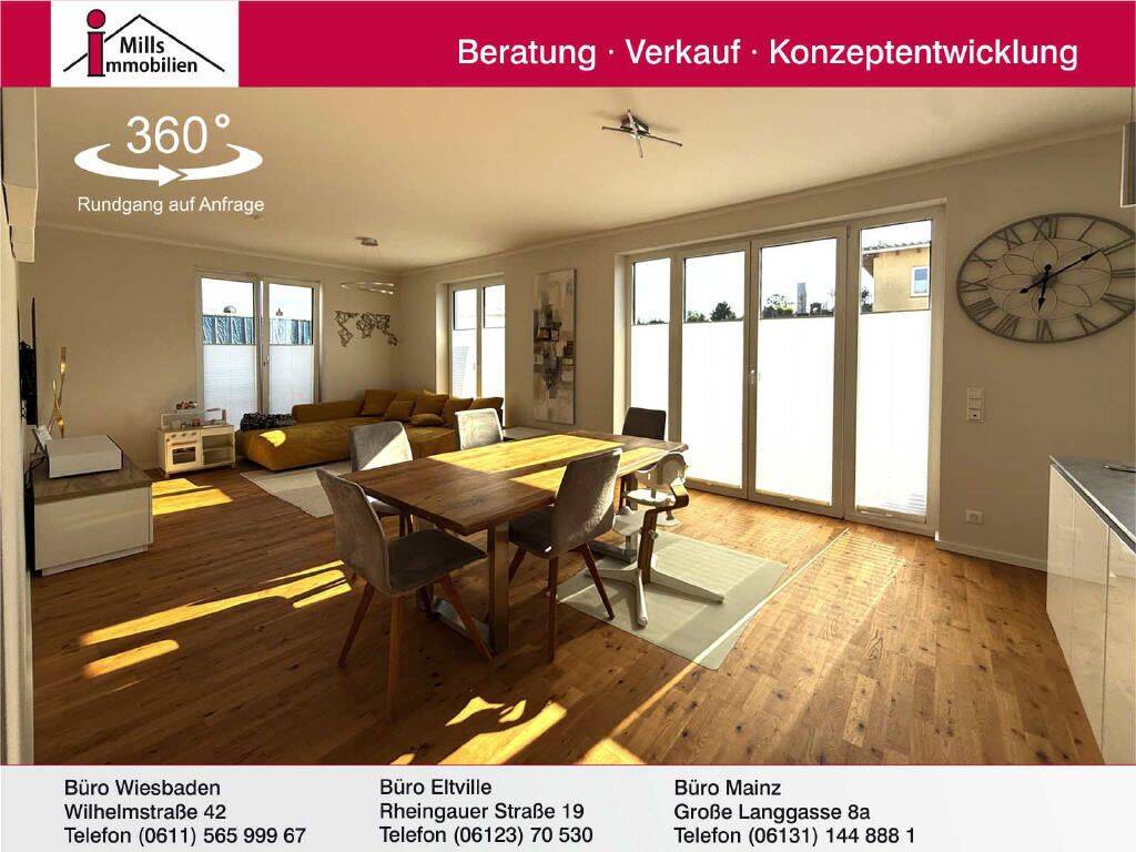 Stilvolles Wohnen in Langenlonsheim: Neuwertige Eigentumswohnung mit schönem Balkon, 55450 Langenlonsheim