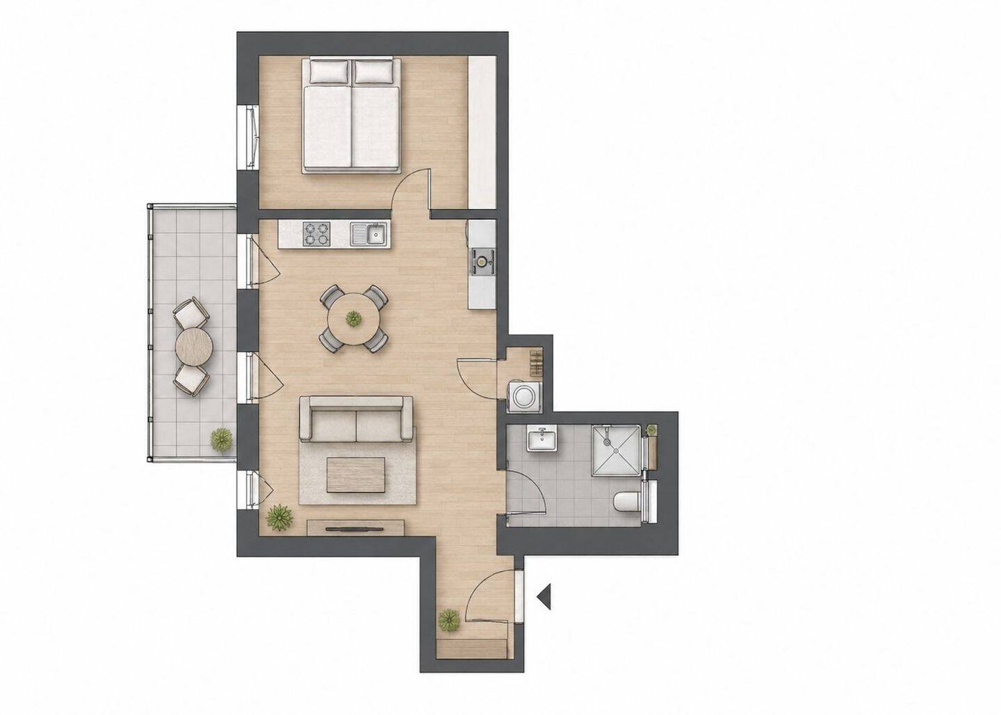 Nachhaltige 2-Raum-Neubauwohnung, 4318 Leipzig (Anger-Crottendorf Sellerhausen-Stünz)
