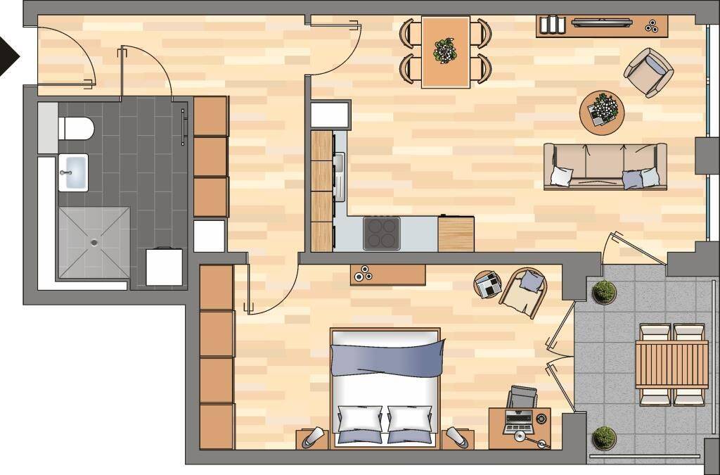 2-Zimmer-Wohnung in Essen Südviertel, 45128 Essen (Südostviertel Südviertel)