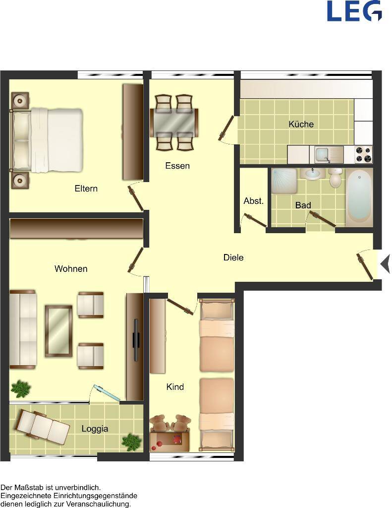3-Zimmer-Wohnung in Kreuztal, 57223 Kreuztal