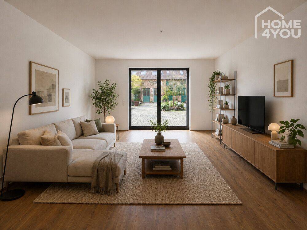 LOFT im luxuriös sanierten Gutshof, 144 qm, 2 SZ, Bad, WC, Einbauküche, Garten&Terrassen, Tiefgarage, 50997 Köln (Rodenkirchen)