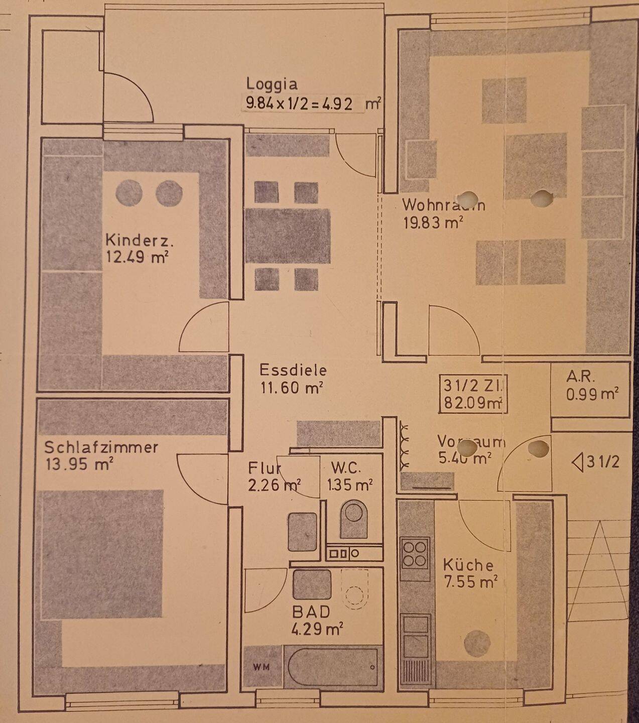 3,5-Zimmer-Wohnung mit Balkon in Isny im Allgäu, 88316 Isny im Allgäu