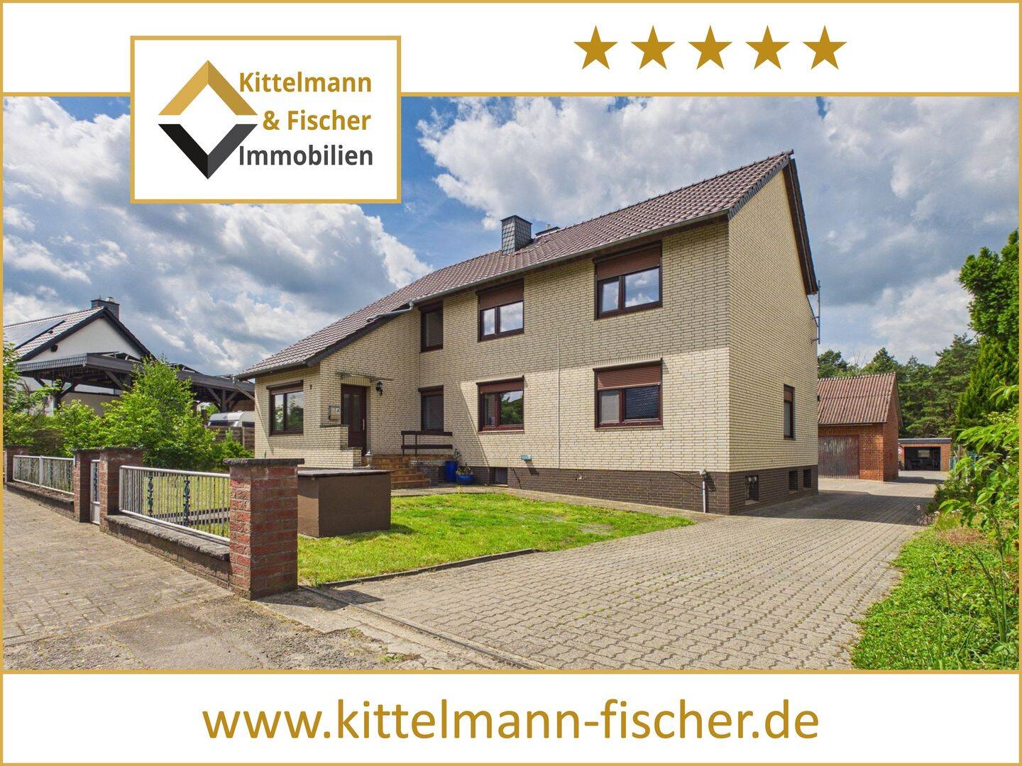 Anwesen in Stüde | Bernsteinsee fußläufig | 2.047 m² Grundstück | Drei Garagen | Nebengebäude, 38524 Sassenburg