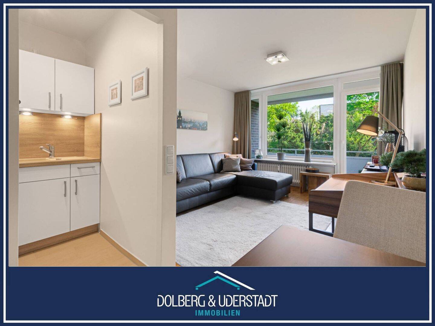 TOP-1-Zimmer-Wohnung im Hochparterre, komplett möbliert und sofort bezugsfertig oder vermietbar, 22149 Hamburg (Wandsbek Rahlstedt Tonndorf)