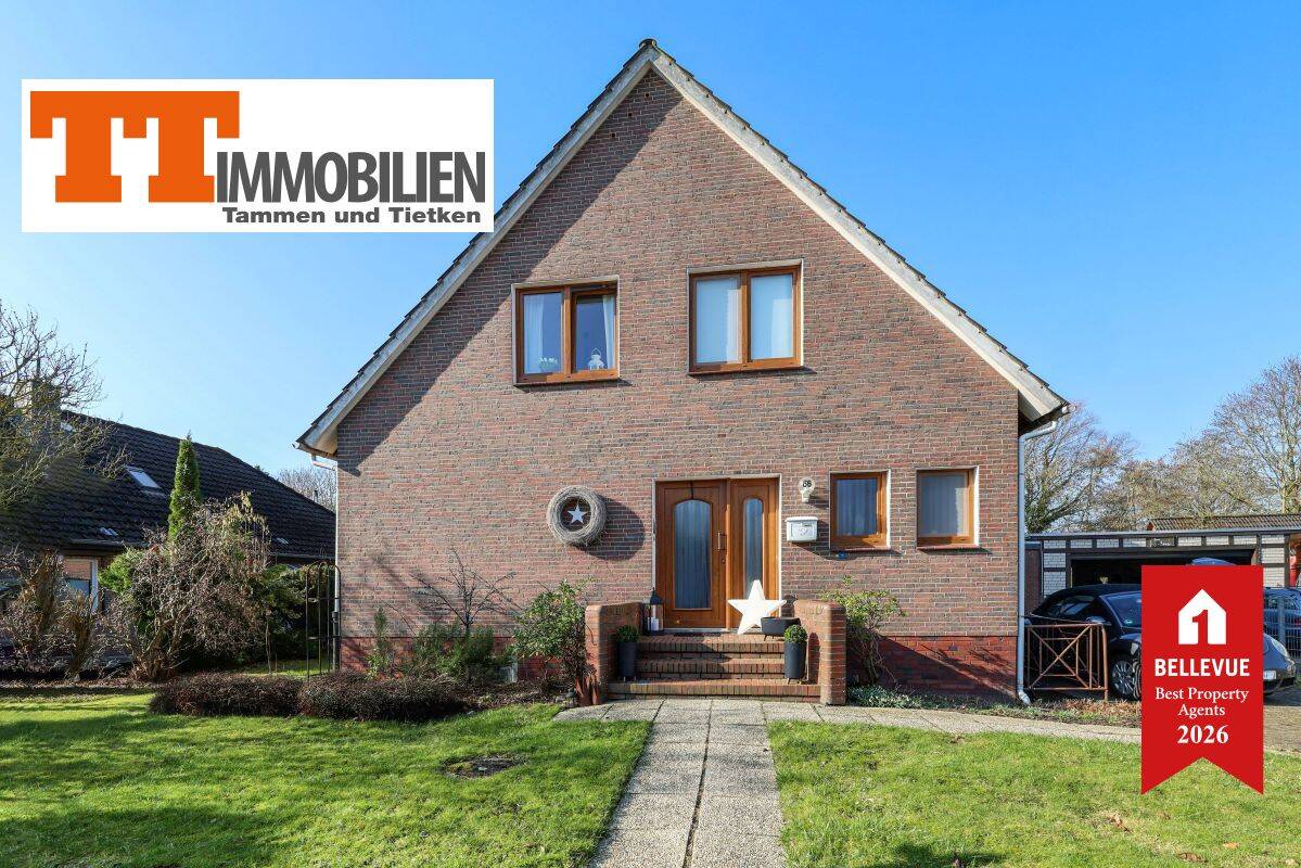 TT bietet an: Gepflegtes Einfamilienhaus mit 6 Zimmern und großem Garten in beliebter Wohnlage von Wilhelmshaven-Aldenburg!, 26389 Wilhelmshaven
