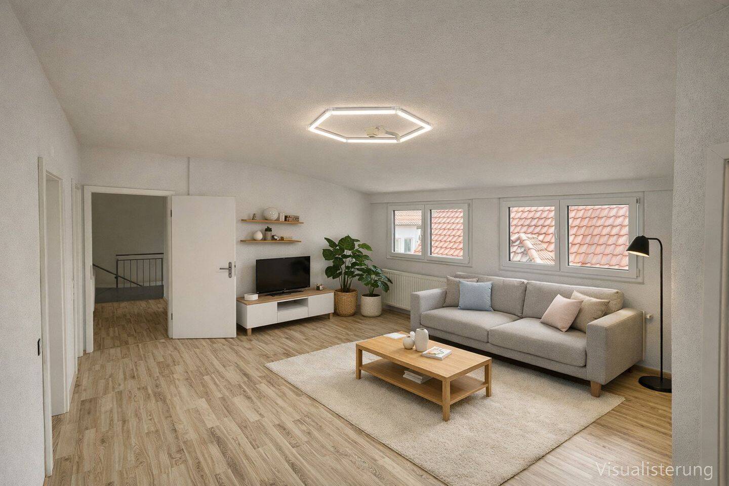 Moderne 4-4,5 Zimmer Dachgeschosswohnung mit großem Balkon & Stellplatz, 71334 Waiblingen