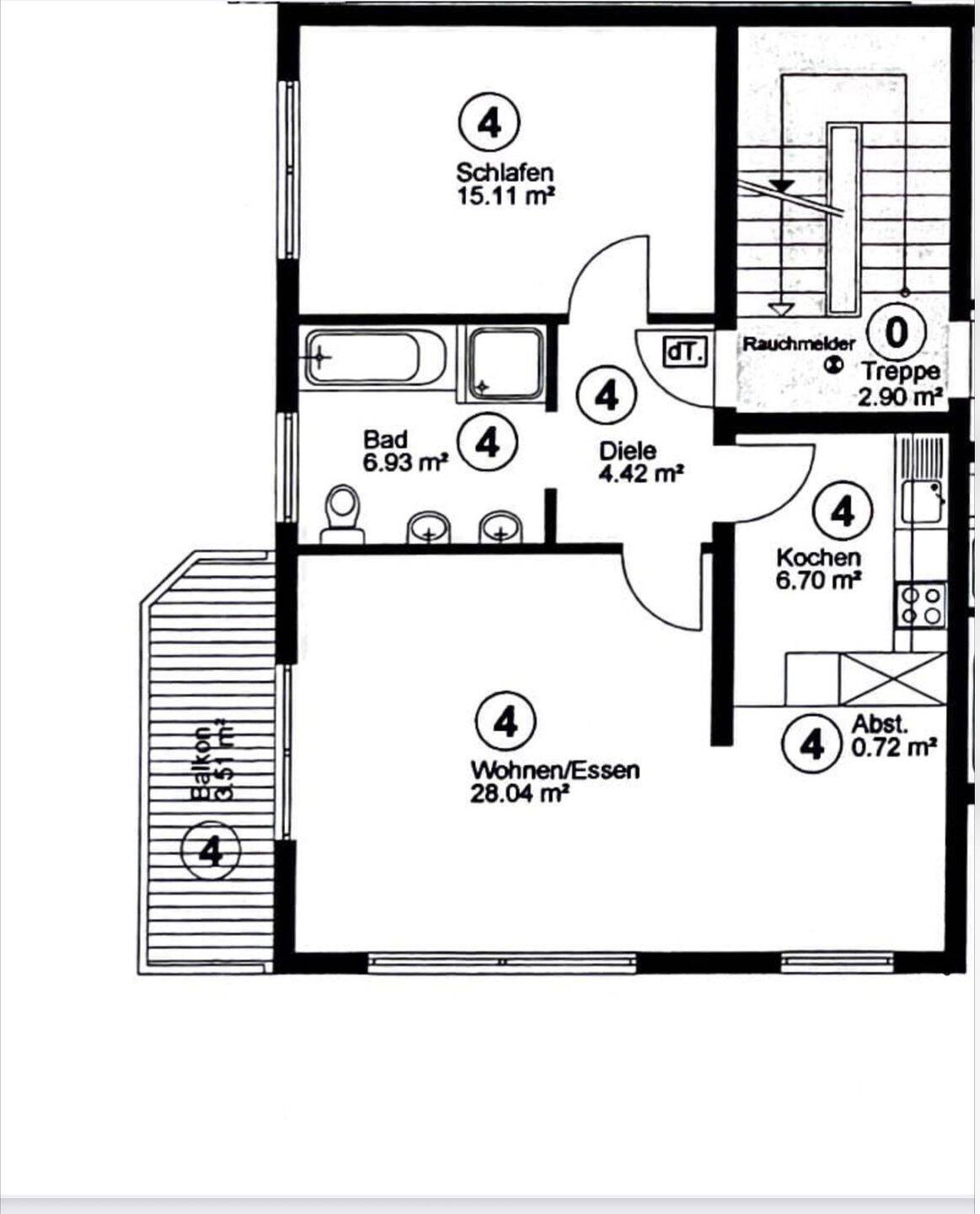 Modern geschnittene 2-Zimmerwohnung in Königswinter-Oberpleis, 53639 Königswinter
