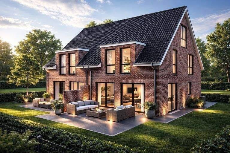 HH-Bramfeld, gepl. Neubau zwei charmanter DHH in idyllischer & zentraler Lage – KfW 40- inkl. Bauneben u. HA-Kosten – planen Sie mit www.pro-haus.de, 22175 Hamburg (Wandsbek Bramfeld)