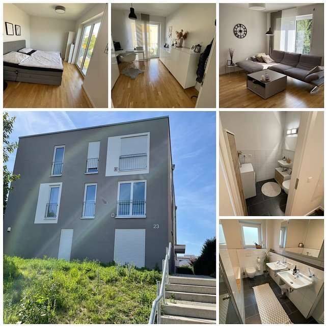 Exklusive und neuwertiger 3,5-Zimmer-Wohnung mit Balkon, Einbauküche und Garagenstellplatz, 73770 Denkendorf