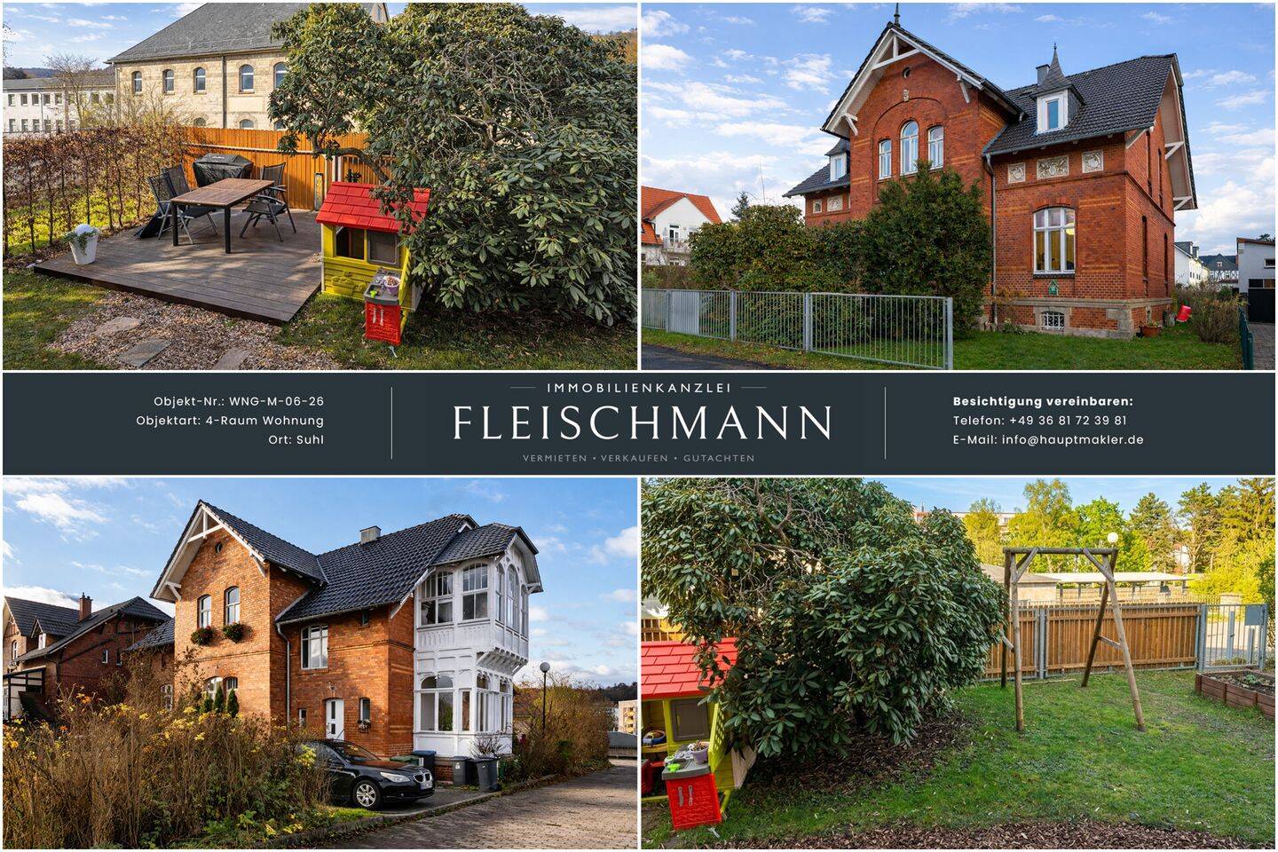 Familienfreundliche 4-Zimmer-Wohnung mit Altbaucharme, Garten & Homeoffice-Option, 98527 Suhl (Suhl)