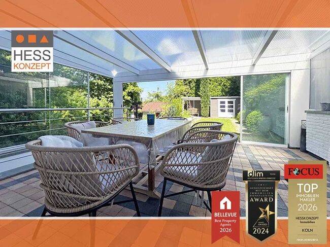 MODERIERTER PROFI-FILM: Tolles Einfamilienhaus mit großer Terrasse, Balkon, Dachterrasse, Garten und Garage, 50354 Hürth