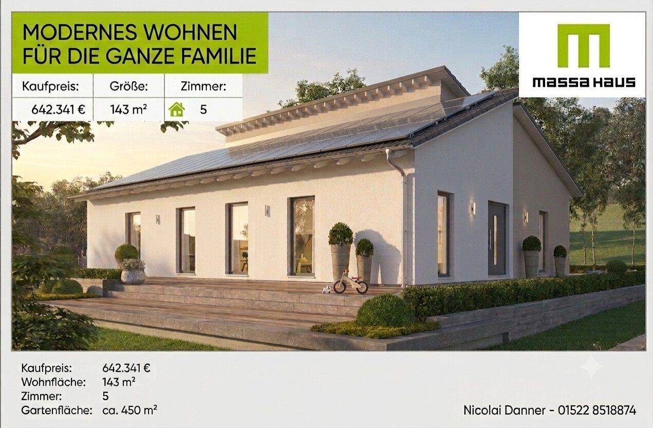 Barrierearmes Wohnen auf einer Ebene | Moderner Bungalow mit Grundstück, 72250 Freudenstadt