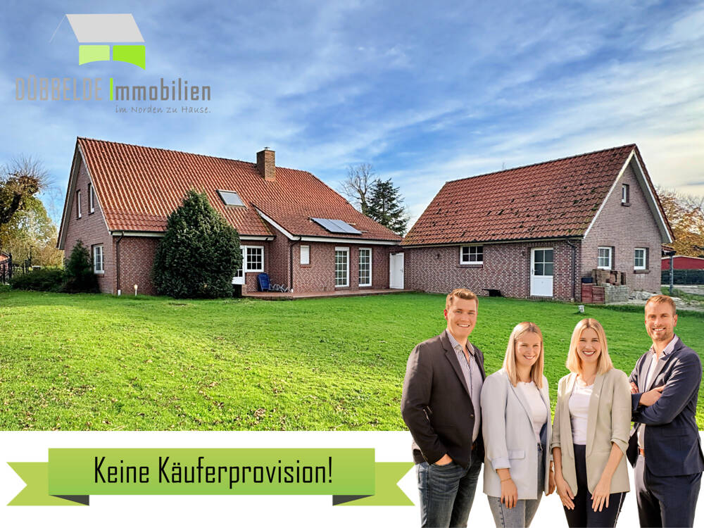 Dorf-Idylle nahe der Stadt Leer:  Einfamilienhaus mit Doppelgarage und viel Potenzial, 26847 Detern