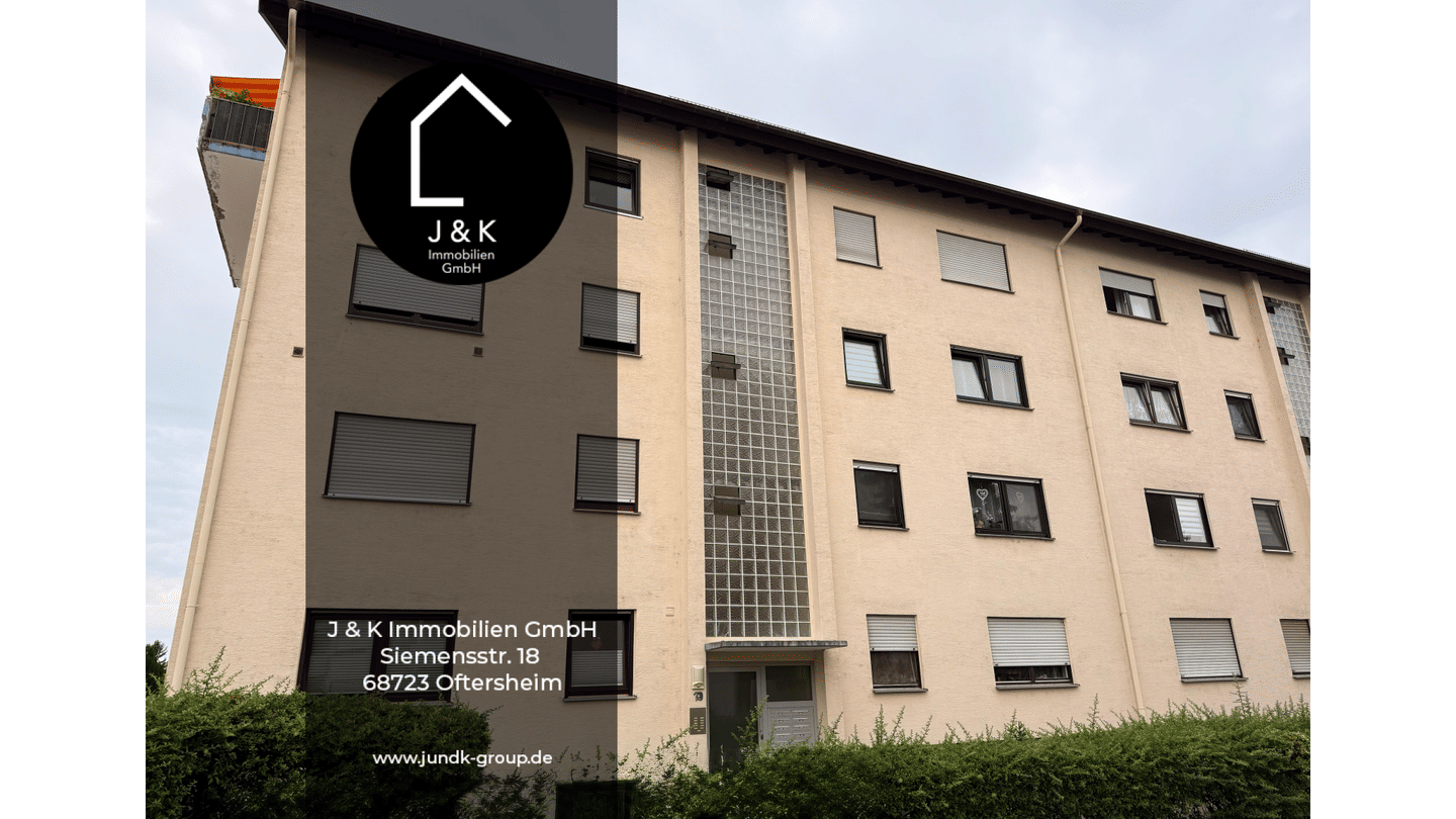 Großzügig geschnittene 2,5 ZKB Wohnung mit Balkon, 68723 Schwetzingen