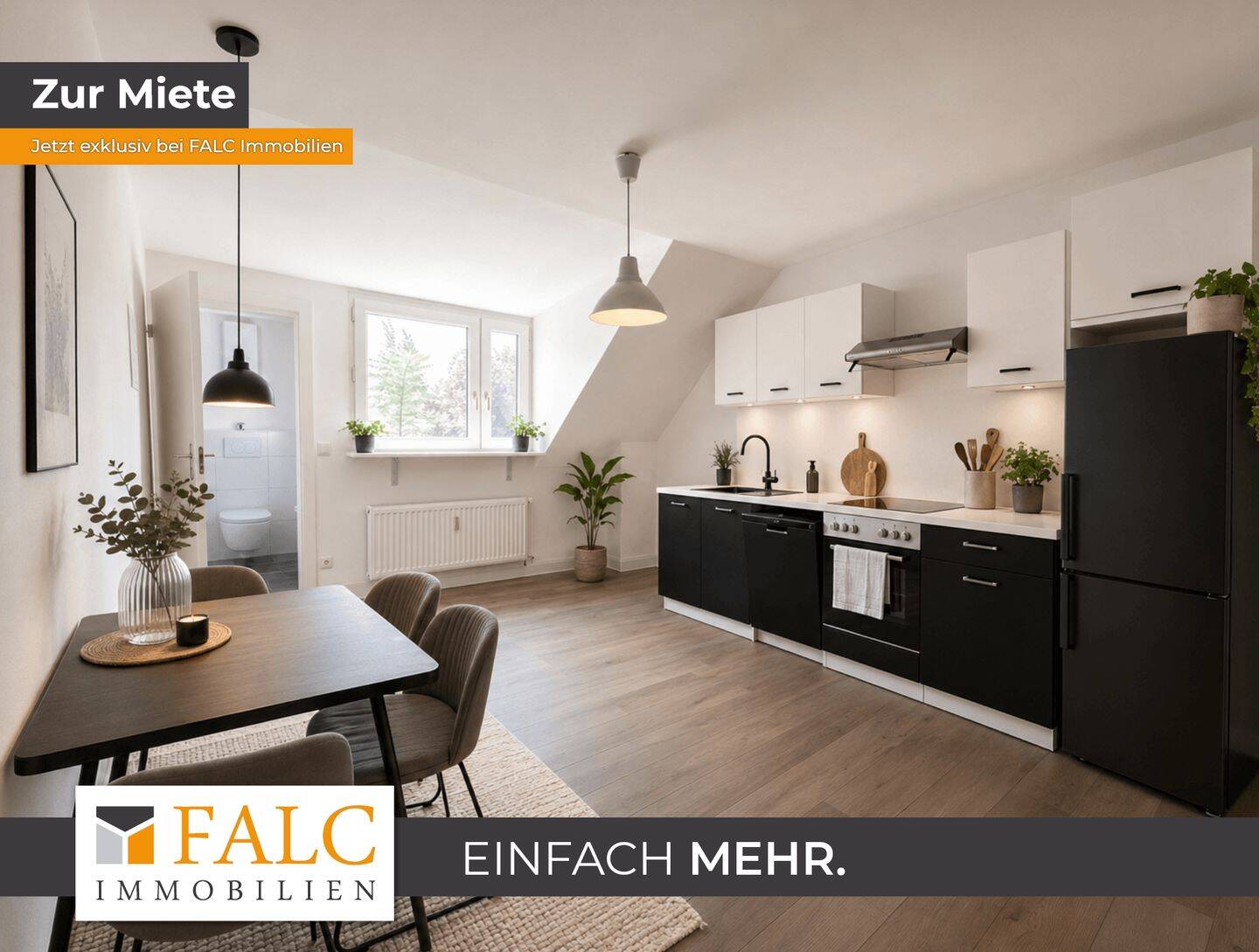 Ideal für Singles, Paare oder WGs: 2-Zimmer-Wohnung mit Gartenmitnutzung, 40549 Düsseldorf (Heerdt Oberkassel)