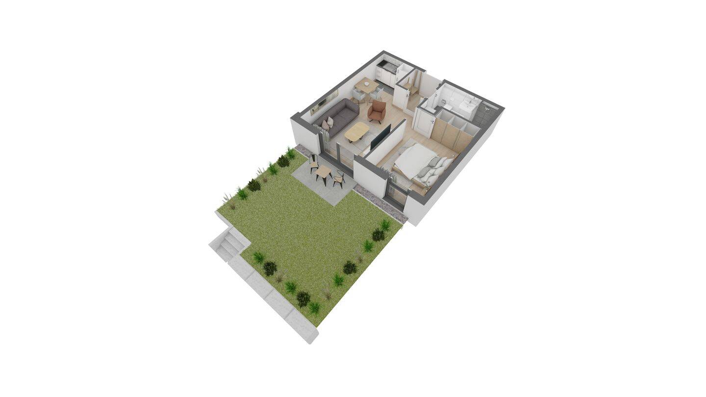 Attraktive 2 Zimmer-Wohnung im EG mit eigenem Garten, 63075 Offenbach am Main (Bürgel Offenbach am Main Rumpenheim Waldheim)
