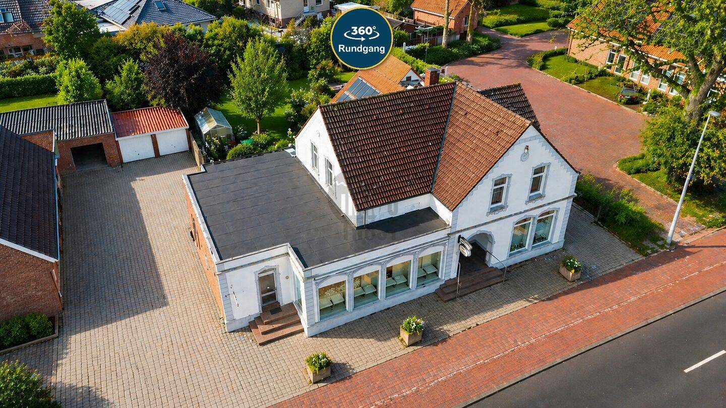 FAMILIEN- UND ARBEITSFREUNDLICHES WOHN- UND GESCHÄFTSHAUS IN BESTLAGE, 26446 Friedeburg
