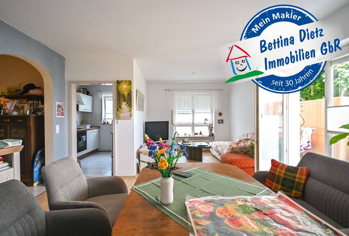 DIETZ: Gepflegte 2 Zimmer – Erdgeschosswohnung mit Balkon und Kellerraum in Eppertshausen!, 64859 Eppertshausen