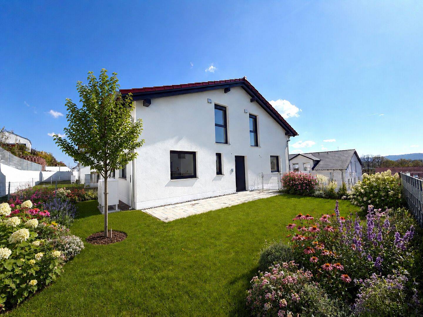 Exklusive Neubau-Doppelhaushälfte mit Einliegerwohnung und Garten zu verkaufen!, 93158 Teublitz