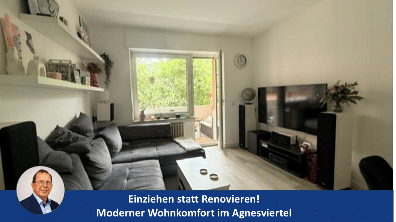 Einziehen statt renovieren: 2 Zimmer, Wohndiele, Balkon und moderner Wohnkomfort im Agnesviertel., 50670 Köln (Innenstadt-Nord Altstadt-Nord Neustadt-Nord)