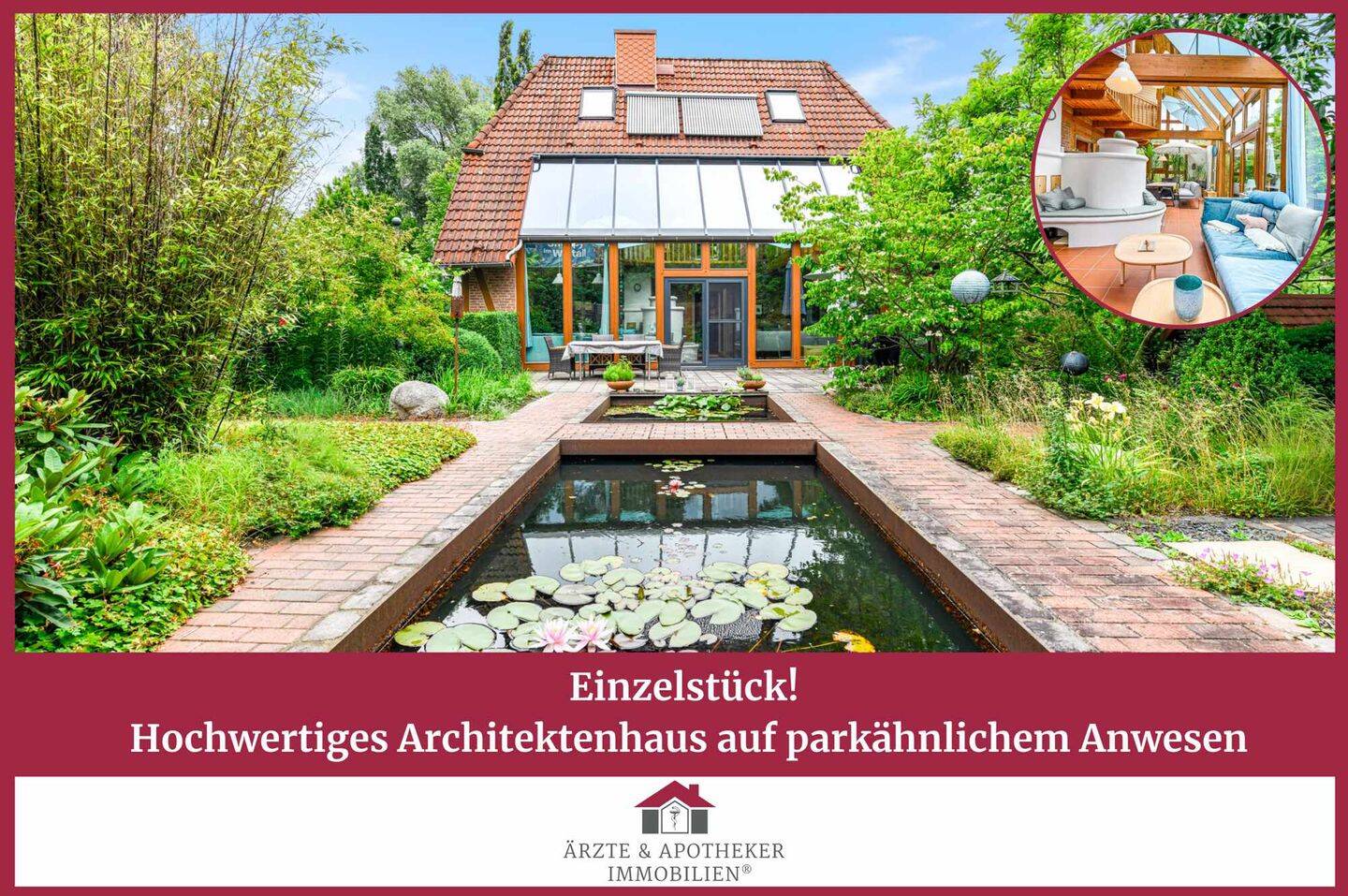 Einzelstück! Hochwertiges Architektenhaus auf parkähnlichem Anwesen, 25358 Horst (Holstein)