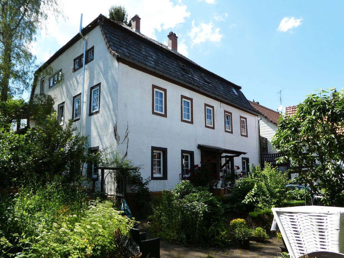 AUMÜLLER-Immobilien – Charmantes Einzelkulturdenkmal in der Altstadt, mit Hoffläche, Garten und Scheune, 63607 Wächtersbach