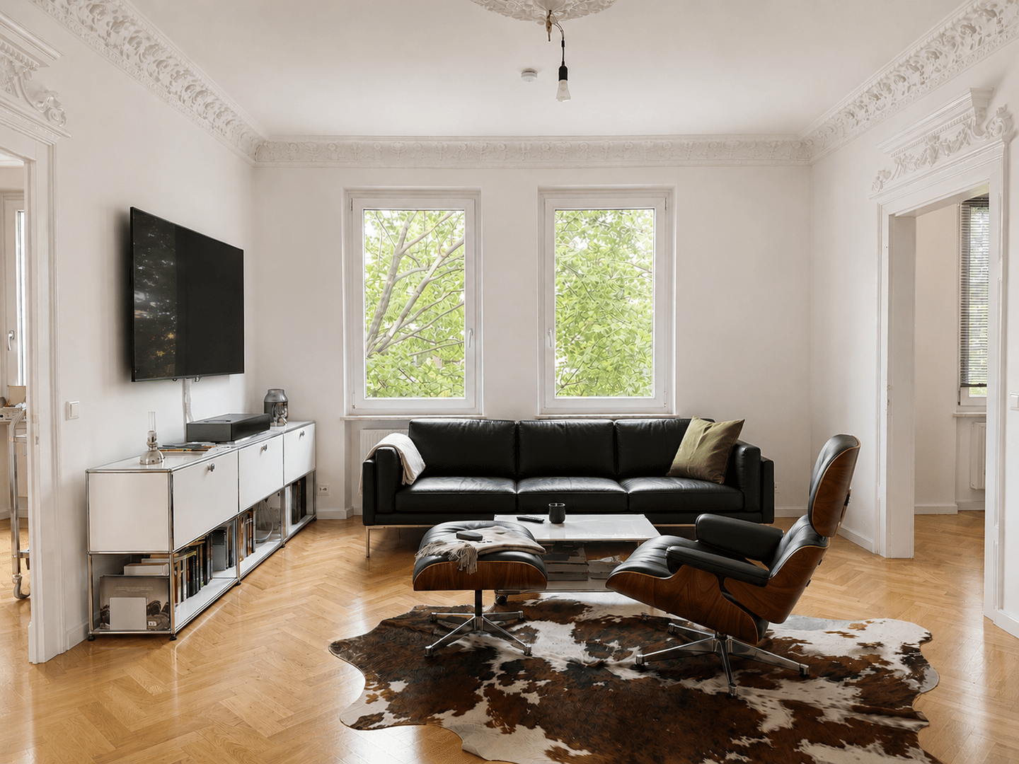 Stuckdecken, Fischgrätparkett & Wellness-Bad – Charmante 3-Zimmer-Altbauwohnung in Gostenhof, 90429 Nürnberg