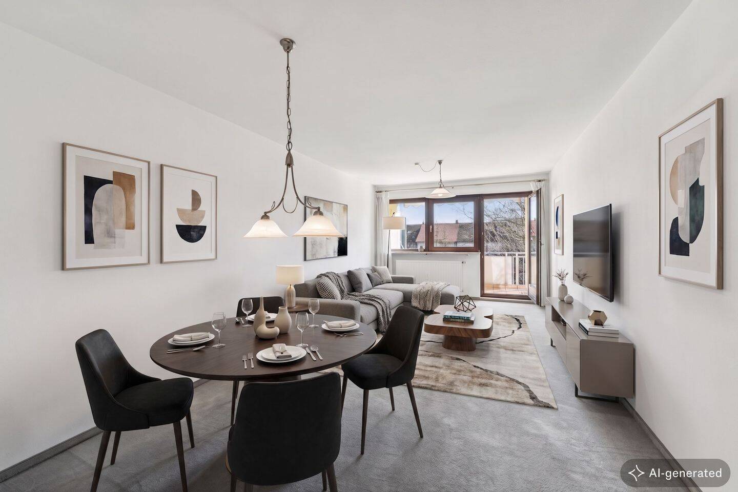 Lichtdurchflutete 2,5 Zimmer Wohnung mit Südbalkon und nahe des historischen Pfanzeltplatzes in Altperlach