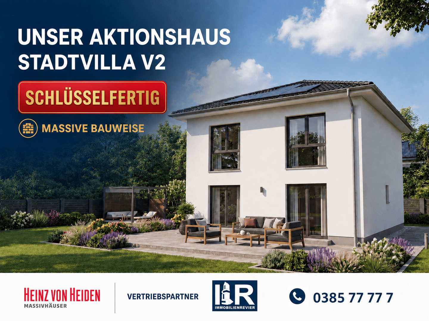 Stadtvilla mit 124 qm Wlf. – schlüsselfertige und massive Bauweise, 19061 Schwerin