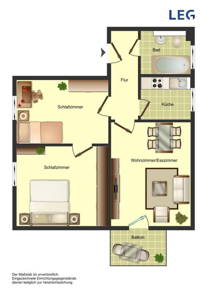 3-Zimmer-Wohnung in Herford, 32049 Herford