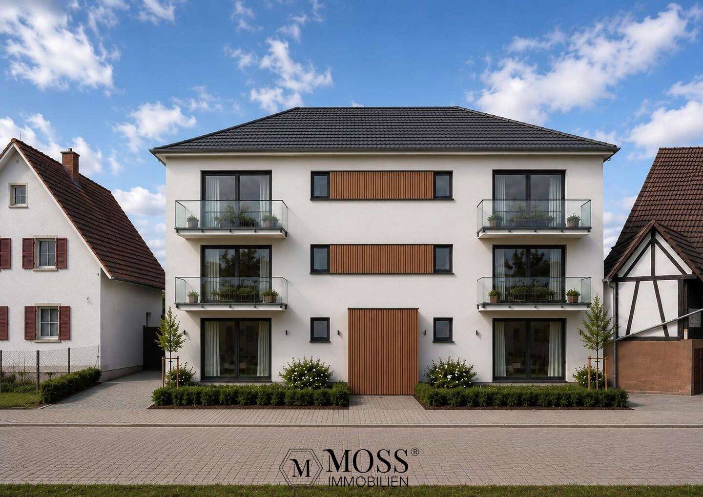 Luxuriöse Neubau-Attikawohnung mit 3 Zimmern in Weisweil, 79367 Weisweil