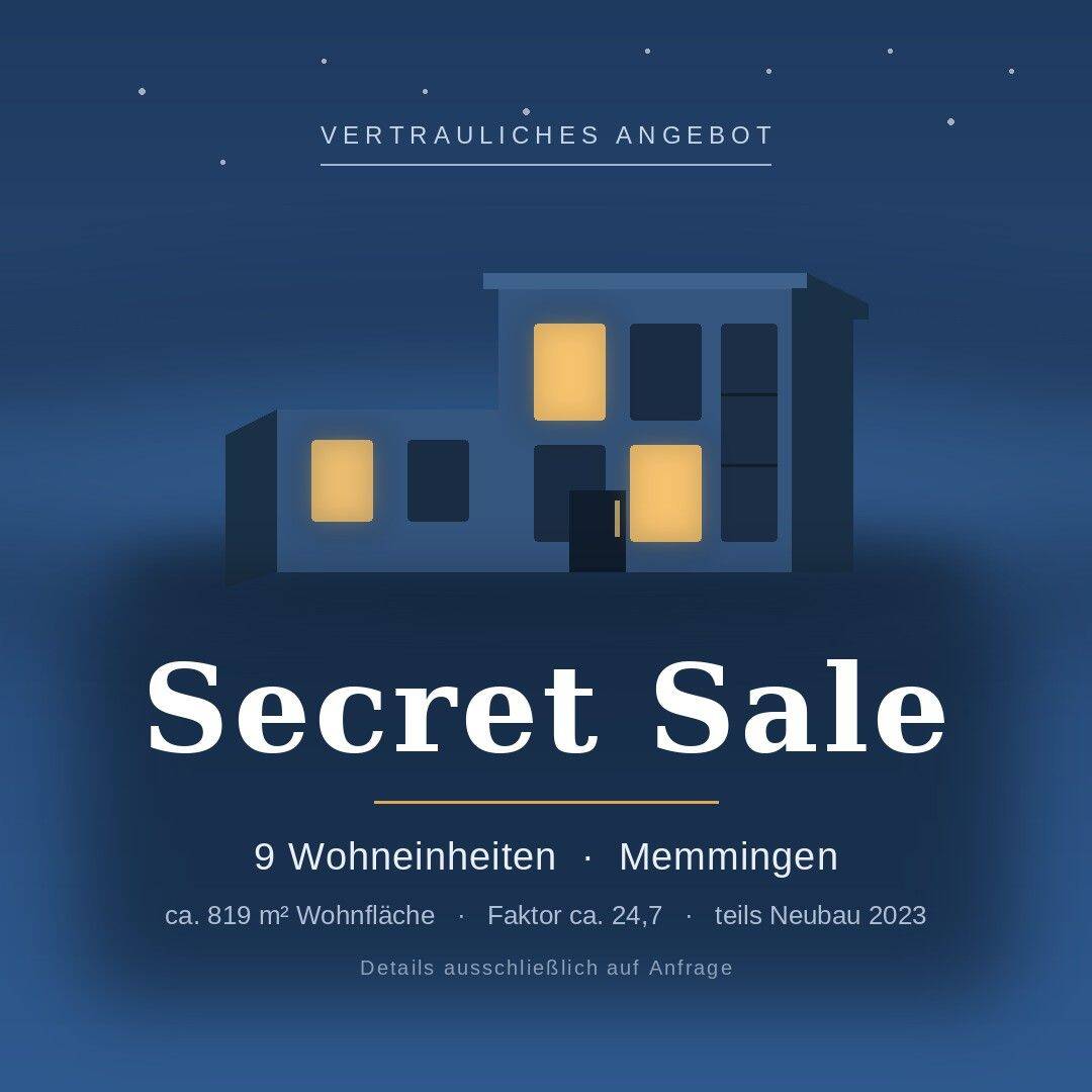 Wohnanlage mit 9 Wohneinheiten – teils Neubau (2023), 87700 Memmingen