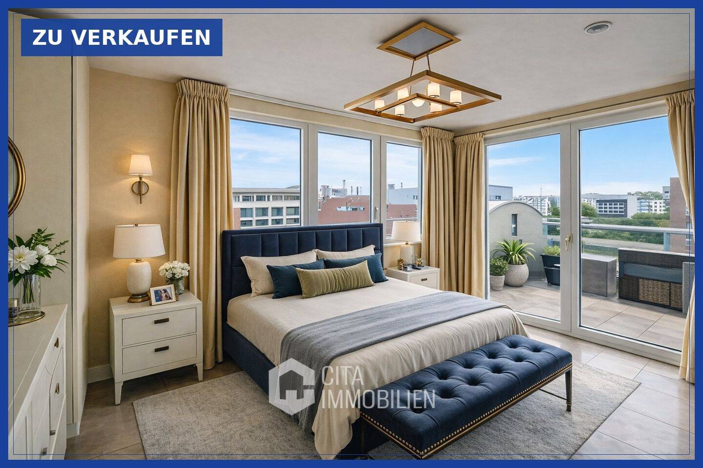 Luxus-Penthouse direkt am Main – Frankfurt-Ostend, 4 Zimmer, 150 m², 60314 Frankfurt am Main (Fechenheim Ostend)